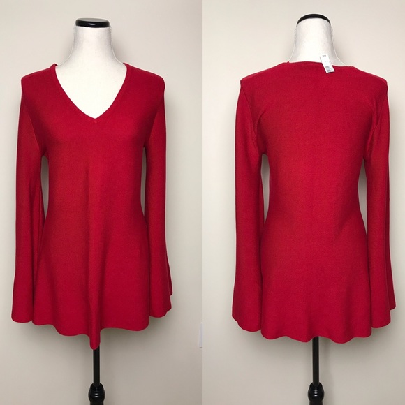 new directions Sweaters - NWT Super Bell-sleeve Red Sweater